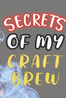 Secrets of My Craft Brew: 90 Pages of Home Brew Cookbook Recipe Space! 1084182254 Book Cover