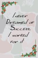 I never dreamed of success. I worked for it 1675928347 Book Cover