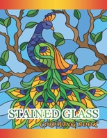 Stained Glass Coloring Book: Fanciful Peacock Colouring Book | Beautiful birds and perfect plumes. Anti-stress colouring. B091CPF8S8 Book Cover