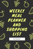 Weekly Meal Planner and Shopping List Notebook: 2020 At-a-Glance Calendar and Weekly Meal Planning, Grocery Lists & Bonus Note Pages - Gifts for Busy Moms and People On The Go 1711851388 Book Cover