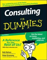 Consulting for Dummies 0764550349 Book Cover