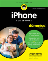 iPhone For Seniors For Dummies, 2027-2028 Edition 1394460139 Book Cover