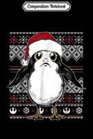 Composition Notebook: Star Wars Porg Ugly Christmas Sweater Graphic Journal/Notebook Blank Lined Ruled 6x9 100 Pages 1708602976 Book Cover