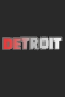 Detroit: Notebook A5 Size, 6x9 inches, 120 lined Pages, Michigan Detroit USA State 1696085896 Book Cover