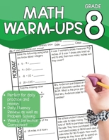 Daily Warm-Ups: Math for Eighth Grade: Fluency, Problem Solving and Critical Thinking B0H1MW9DQ9 Book Cover