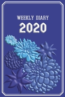 Weekly Diary 2020: Weekly Planner/Diary with added extras in the Diary Students/Teachers/Business/Home - 6" x 9" 127 pages - Flowers Blue Cover 1693174812 Book Cover