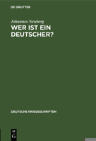 Wer ist ein Deutscher? 3111053970 Book Cover