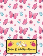 2020 Daily And Monthly Planner: Jan 1, 2020 to Dec 31, 2020 Weekly Daily & Monthly Planner + Calendar Views with Butterfly Pattern Great Planner Gift For Butterfly Lover 1651156328 Book Cover