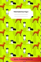 Dog Sloth Theme Wide Ruled Line Paper 1706269978 Book Cover