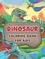 Dinosaur Coloring Book For Kids: Unique Dinosaur Coloring Book For Kids Ages 4-8, Dinosaur Activity Book, 41 Individual Designs, 8.5 x 11 inches B087SJXMRQ Book Cover