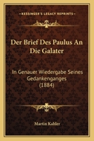 Der Brief Des Paulus an Die Galater 374362866X Book Cover