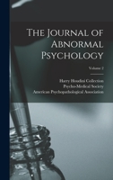 The Journal Of Abnormal Psychology, Volume 2... 1018474730 Book Cover