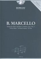 Benedetto Marcello: Sonata for Flute and Basso Continuo, Op. 2 No. 7, B-Flat Major/Si Bemol Majeur/B-Dur [With CD (Audio)] 3905477726 Book Cover
