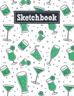 Sketchbook: 8.5 x 11 Notebook for Creative Drawing and Sketching Activities with Party Drinks Themed Cover Design 1709845279 Book Cover