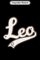 Composition Notebook: Leo July & August Birthday Astrology Baseball Script Journal/Notebook Blank Lined Ruled 6x9 100 Pages 1702185753 Book Cover