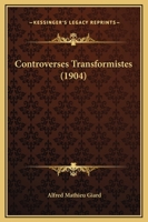 Controverses Transformistes 1436813522 Book Cover