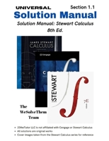 Solution Manual: Stewart Calculus 8th Ed.: Chapter 1 - Section 1 198313578X Book Cover