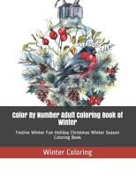 Color By Number Adult Coloring  Book of Winter: Festive Winter Fun Holiday Christmas Winter Season Coloring Book (Winter Color By Number Coloring Book) 1692251139 Book Cover