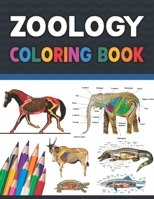 Zoology Coloring Book: Zoology Self Test Guide for Anatomy Students. Animal Art & Anatomy Workbook for Kids & Adults. Perfect Gift for Zoolog B08VYJKJ9R Book Cover