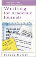 Writing for Academic Journals (Study Skills) 033526302X Book Cover