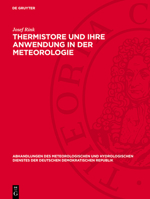 Thermistore Und Ihre Anwendung in Der Meteorologie 3112767829 Book Cover