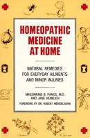 Homeopathic Medicine At Home 0874771951 Book Cover