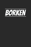 Borken: Notizblock A5 120 Seiten - Wei�e Seiten mit tollem Rahmen an den Ecken 1686608101 Book Cover