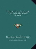 Henry Charles Lea 116316433X Book Cover