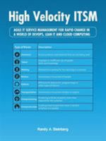 High Velocity Itsm: Agile It Service Management for Rapid Change in a World of Devops, Lean It and Cloud Computing 1490776389 Book Cover