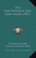 The Fair Penitent And Jane Shore 1165684497 Book Cover