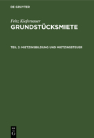 Mietzinsbildung Und Mietzinssteuer 3112369831 Book Cover