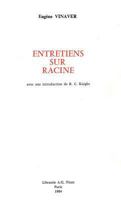 Entretiens Sur Racine 2707810428 Book Cover