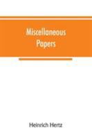 Miscellaneous papers 9353866774 Book Cover