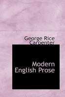 Modern English Prose 1144578078 Book Cover