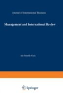 Management International Review 3409127194 Book Cover