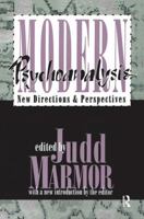Modern Psychoanalysis: New Directions and Perspectives 1138528218 Book Cover