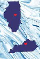 Long Distance Out of State Journal: Illinois & Kentucky 1081538643 Book Cover