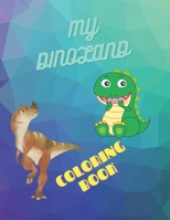 My Dinoland: coloring book B09CRY8TJ5 Book Cover