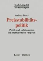 Preisstabilitatspolitik: Politik Und Inflationsraten Im Internationalen Vergleich 3810013889 Book Cover