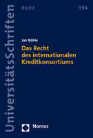 Das Recht Des Internationalen Kreditkonsortiums 3848785862 Book Cover