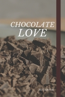 Chocolate Love Notebook: Cute chic chocolate themed notebook: Ideal christmas gift for chocolate lovers of all kinds: 108 page college ruled notebook 1697145183 Book Cover