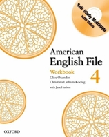 American English File 4 Workbook: with Multi-Rom 019477466X Book Cover