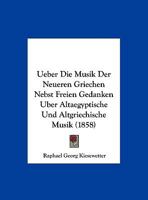 Ueber Die Musik Der Neueren Griechen 1160263272 Book Cover