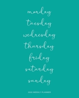 2020 Weekly Planner: Monday to Sunday Design Daily Agenda, Calendar Schedule, Weekly, Monthly and Yearly Organizer, Goals, To Do's, Habit Tracking, Daily Gratitude, Bucket List, Jan to Dec 2020, 8x10 1710704330 Book Cover