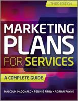 Marketing Plans for Services: A Complete Guide 0470979097 Book Cover
