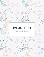 MATH NOTEBOOK: 1/2 inch Square Graph paper pages and White Paper 1651084726 Book Cover