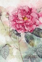 Rosa Gallica Officinalis: Floral Notebook with Flower Illustrations on Every Page 1090593732 Book Cover