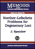 Noether-Lefschetz Problems for Degeneracy Loci 0821831836 Book Cover