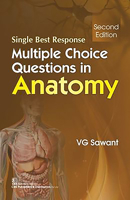 Multiple Choice Questions in Anatomy: Single Best Response 9389396220 Book Cover