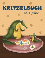 Kritzelbuch ab 1 Jahr: Tiere Zeichnen Lernen - Hund L�we Kaninchen Elefant Fuchs und weitere Freunde - Malspass und Ausmalbilder f�r Kinder B094TCDKMC Book Cover